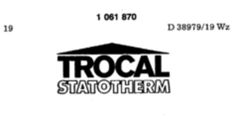 TROCAL STATOTHERM Logo (DPMA, 10/05/1983)