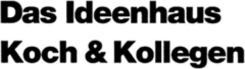 Das Ideenhaus Koch & Kollegen Logo (DPMA, 16.03.1992)