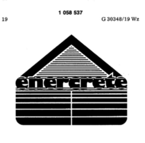 enercrete Logo (DPMA, 22.04.1983)