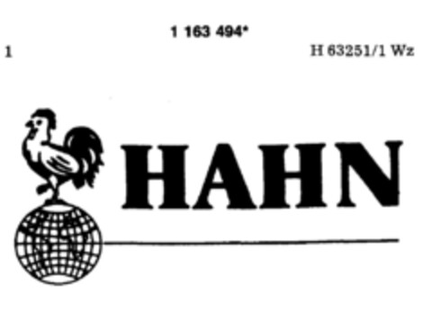 HAHN Logo (DPMA, 27.03.1990)