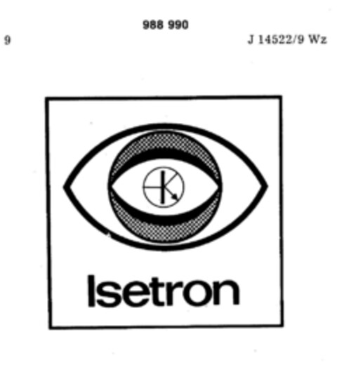 Isetron Logo (DPMA, 02/01/1979)