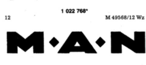 M·A·N Logo (DPMA, 20.03.1981)