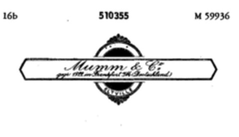 Mumm & Co Logo (DPMA, 20.07.1938)