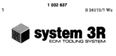 system 3R EDM TOOLING SYSTEM Logo (DPMA, 10.04.1981)