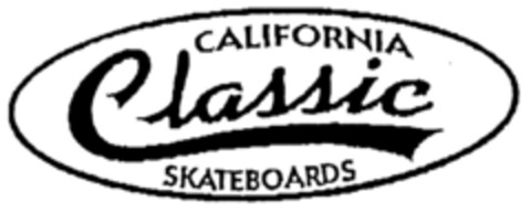 CALIFORNIA Classic SKATEBOARDS Logo (DPMA, 26.07.2000)