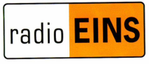 radio EINS Logo (DPMA, 02.02.2001)
