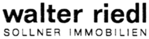 walter riedl SOLLNER IMMOBILIEN Logo (DPMA, 06/20/2011)