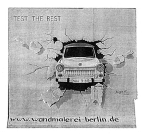 TEST THE REST www.wandmalerei-berlin.de Logo (DPMA, 08/26/2011)