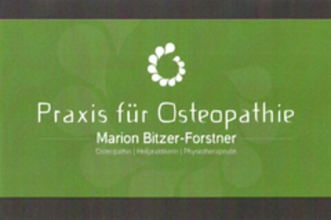 Praxis für Osteopathie Marion Bitzer-Forstner Osteopathin | Heilpraktikerin| Physiotherapeutin Logo (DPMA, 07/04/2014)