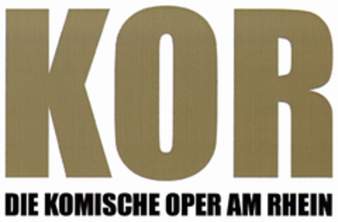 KOR DIE KOMISCHE OPER AM RHEIN Logo (DPMA, 12.03.2019)