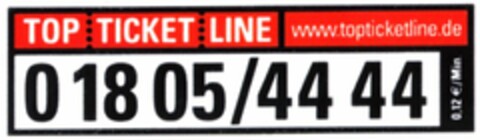 TOP TICKET LINE Logo (DPMA, 26.08.2003)