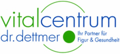 vitalcentrum dr. dettmer Ihr Partner für Figur & Gesundheit Logo (DPMA, 01/11/2005)