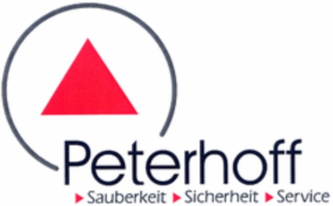 Peterhoff Sauberkeit Sicherheit Service Logo (DPMA, 23.08.2005)