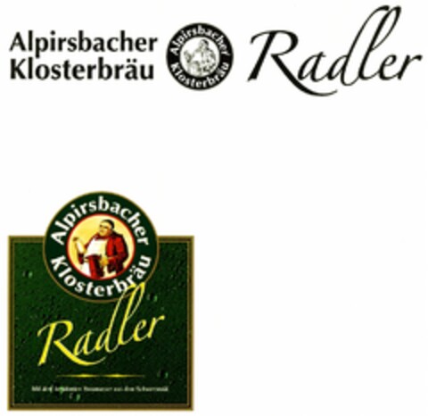 Alpirsbacher Klosterbräu Radler Logo (DPMA, 03/14/2007)