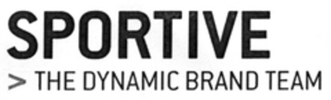 SPORTIVE THE DYNAMIC BRAND TEAM Logo (DPMA, 08/17/2007)