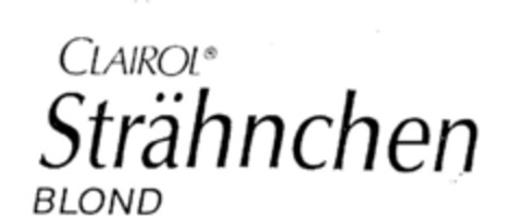 CLAIROL Strähnchen BLOND Logo (DPMA, 02/07/1995)