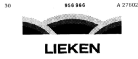 LIEKEN Logo (DPMA, 08.01.1976)