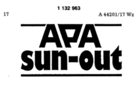 APA sun-out Logo (DPMA, 24.02.1988)