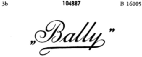 Bally Logo (DPMA, 15.11.1907)