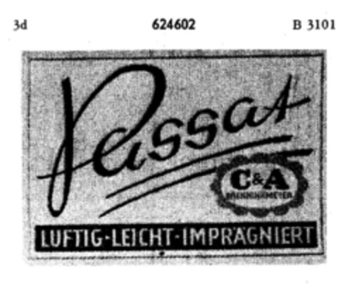 Passat C&A Brenninkmeyer Logo (DPMA, 03/03/1951)