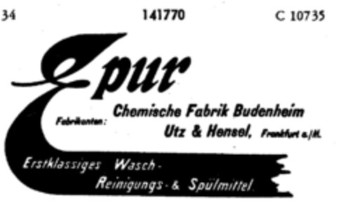 Epur Logo (DPMA, 19.11.1910)