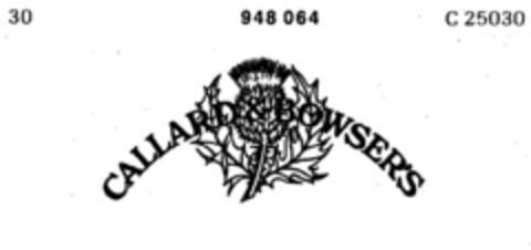 CALLARD & BOWSER`S Logo (DPMA, 10/11/1975)