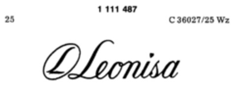 Leonisa Logo (DPMA, 01/21/1987)