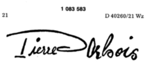 Pierre Arbois Logo (DPMA, 19.10.1984)