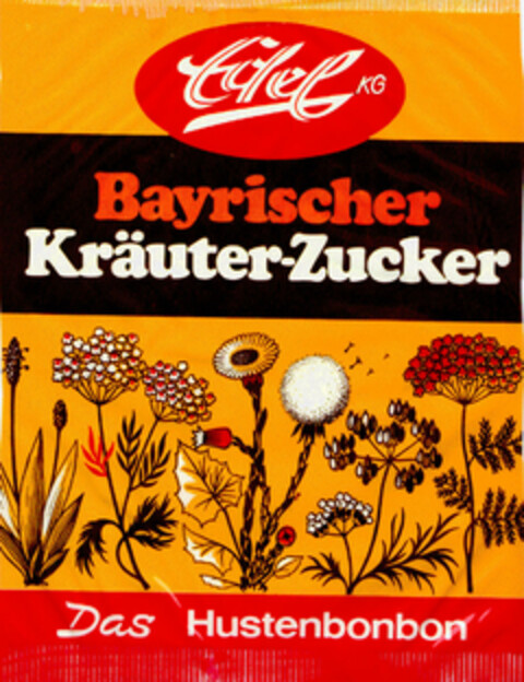 Edel Bayerischer Kräuter-Zucker Das Hustenbonbon Logo (DPMA, 12.09.1969)