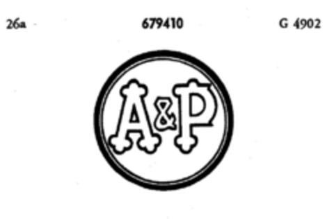 A&P Logo (DPMA, 11.11.1954)