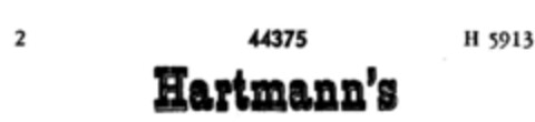 Hartmann`s Logo (DPMA, 22.05.1900)