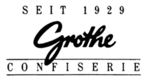 SEIT 1929 Grothe CONFISERIE Logo (DPMA, 08.06.1990)