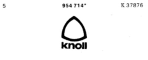 knoll Logo (DPMA, 11.09.1976)
