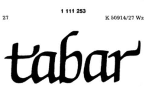 tabar Logo (DPMA, 23.02.1987)