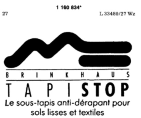 BRINKHAUS T A P I STOP Logo (DPMA, 07.05.1990)