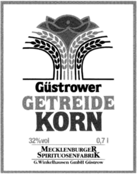 Güstrower GETREIDE KORN Logo (DPMA, 09/15/1992)
