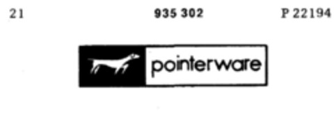 pointerware Logo (DPMA, 05/20/1974)