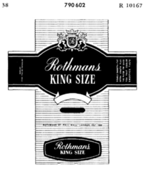 Rothmans KING SIZE Logo (DPMA, 06/21/1957)