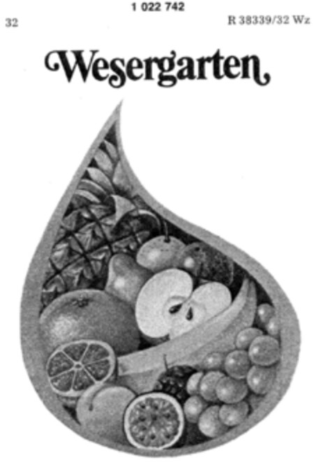 Wesergarten Logo (DPMA, 21.11.1980)