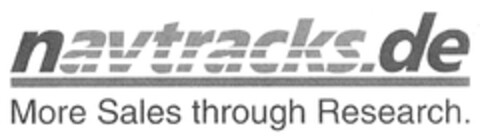 navtracks.de More Sales through Research. Logo (DPMA, 02/01/2008)