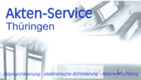 Akten-Service Thüringen Aktenarchivierungen - elektronische Archivierung - Aktenvernichtung Logo (DPMA, 04/19/2008)