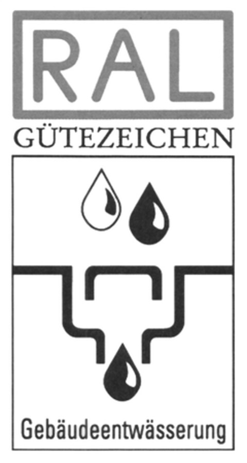 RAL GÜTEZEICHEN Gebäudeentwässerung Logo (DPMA, 20.04.2011)