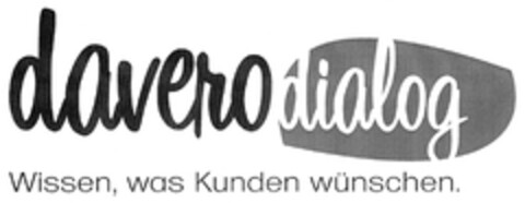 daverodialog Wissen, was Kunden wünschen. Logo (DPMA, 05/12/2011)