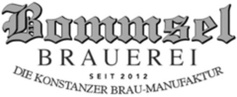 Bommsel BRAUEREI seit 2012 DIE KONSTANZER BRAU-MANUFAKTUR Logo (DPMA, 07.10.2014)