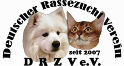 DRZV e.V. Deutscher Rassezucht Verein seit 2007 Logo (DPMA, 26.07.2017)