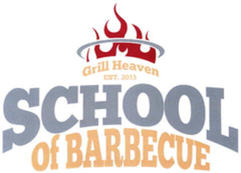 Grill Heaven EST. 2015 SCHOOL Of BARBECUE Logo (DPMA, 26.06.2021)