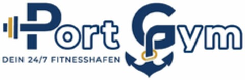 Port Gym DEIN 24/7 FITNESSHAFEN Logo (DPMA, 26.08.2024)