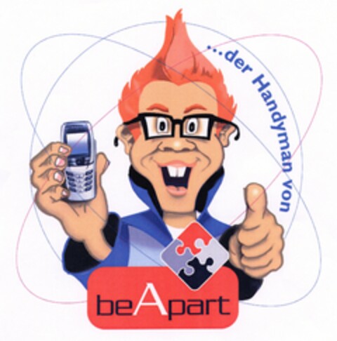... der Handyman von beApart Logo (DPMA, 13.12.2004)