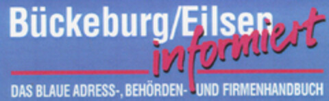 Bückeburg/Eilsen informiert Logo (DPMA, 06/08/1995)