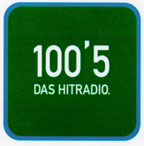 100'5 DAS HITRADIO. Logo (DPMA, 24.03.1999)